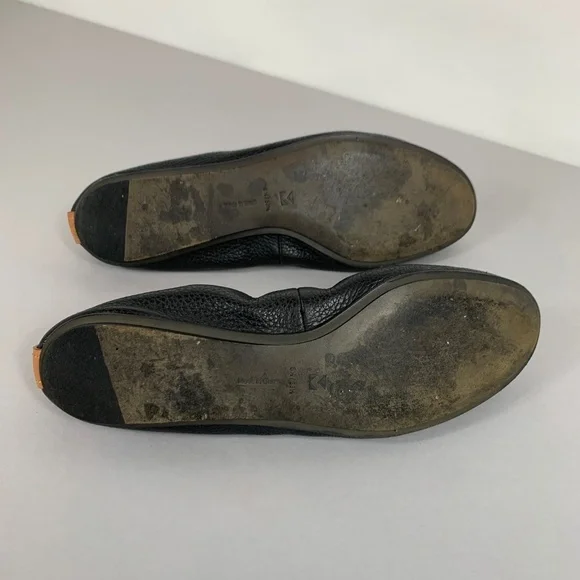 Mercedes Castillo Womens Leather Ballet Flats in Black - Picture 6 of 7